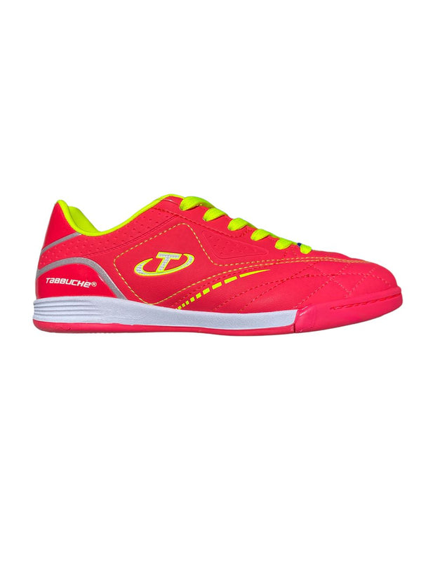 ZAPATOS TABBUCHE FUTBOL SALA CORAL NEON NIÑO - ADULTO