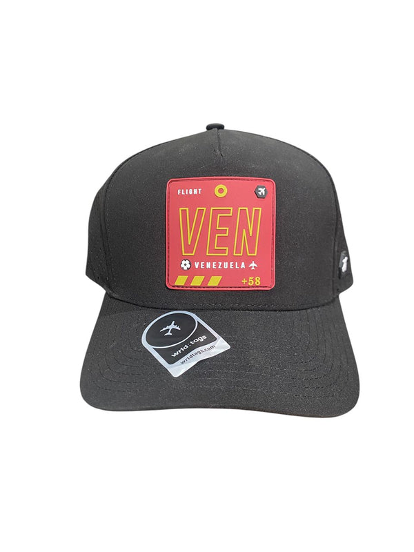 GORRA VENEZUELA PERFORMANCE HAT NEGRO/ROJO