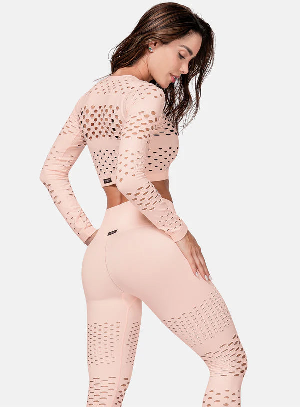 TOP DEPORTIVO MUJER MANGA LARGA SIN COSTURAS TALLA U REF: 104963 - Sabrinasport7