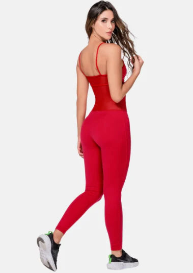 ENTERIZO DEPORTIVO MUJER TELA SUPPLEX CON MALLA SEMI TRANSPARENTE TALLA ÚNICA REF:105343 - Sabrinasport7
