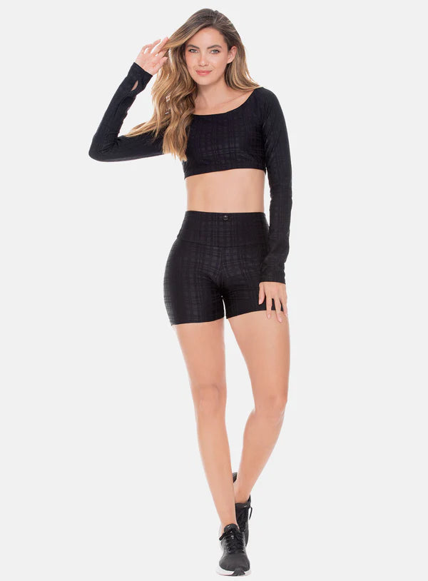 SHORT DEPORTIVO POLIAMIDA JACQUARD CON PUSH UP REF: 107733