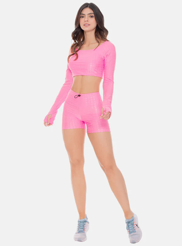 SHORT DEPORTIVO POLIAMIDA JACQUARD CON PUSH UP REF: 107733