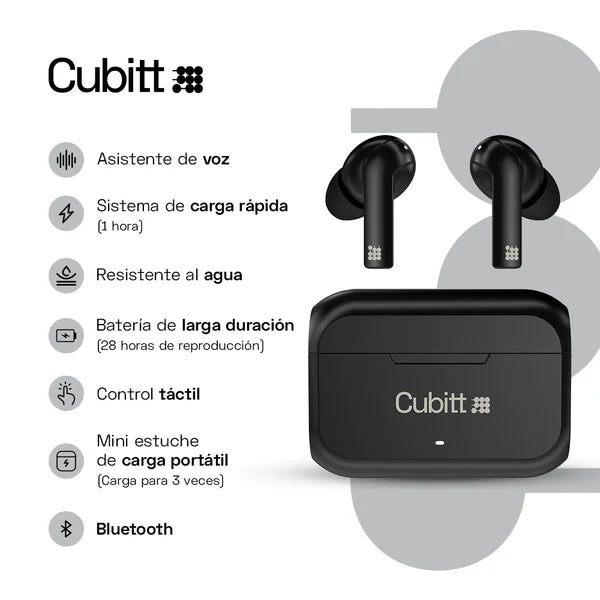 AUDIFONO WIRELESS EARBUDS GEN2 CUBITT