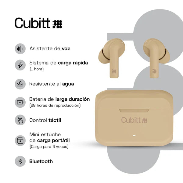 AUDIFONO WIRELESS EARBUDS GEN2 CUBITT