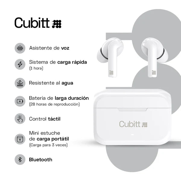 AUDIFONO WIRELESS EARBUDS GEN2 CUBITT