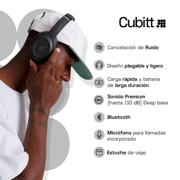 AUDIFONOS INALAMBRICOS CUBITT HEADPHONES  CTANC - Sabrinasport7