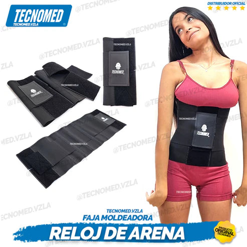 FAJA MOLDEADORA 3 VELCROS RELOJ DE ARENA TECNOMED