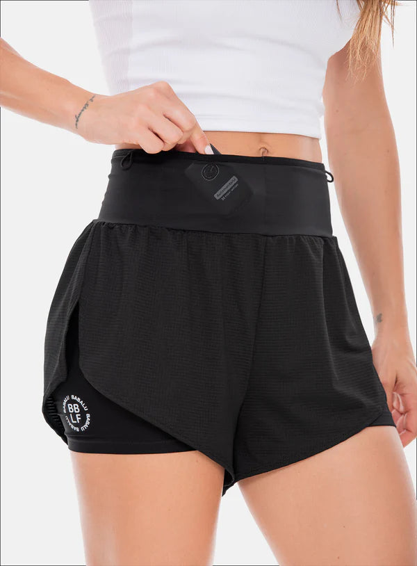 SHORT DEPORTIVO POLIÉSTER CON SHORT INTERNO REF: 107853
