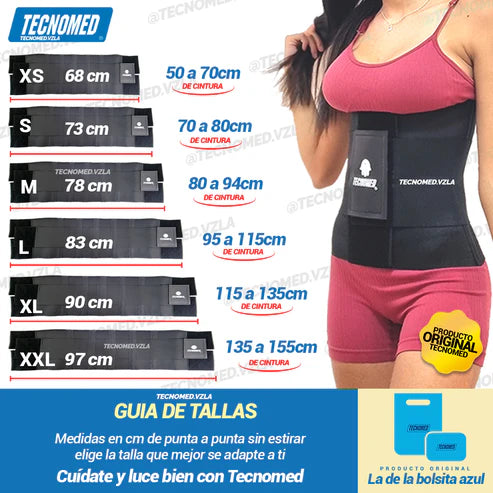 FAJA MOLDEADORA 3 VELCROS RELOJ DE ARENA TECNOMED