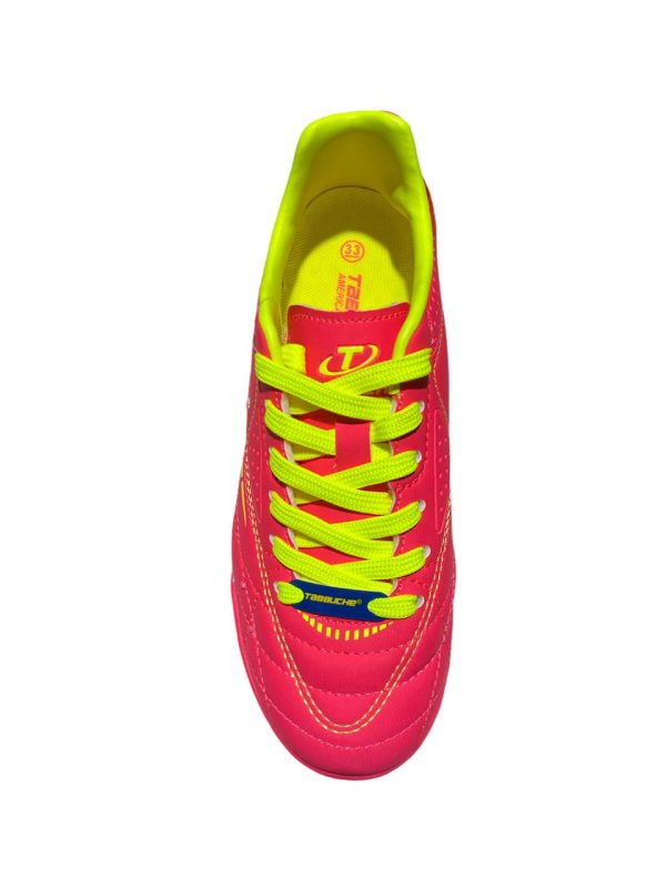 ZAPATOS TABBUCHE FUTBOL SALA CORAL NEON NIÑO - ADULTO