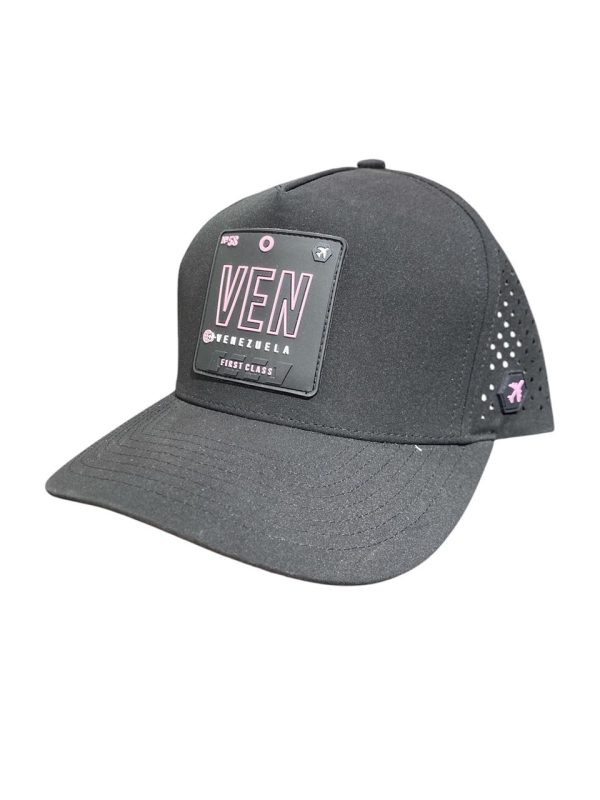 GORRA VENEZUELA PERFORMANCE HAT NEGRO/ROSADO