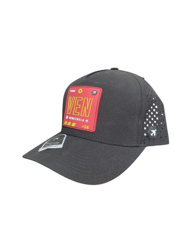 GORRA VENEZUELA PERFORMANCE HAT NEGRO/ROJO