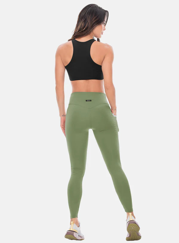 LEGGINS DEPORTIVO MUJER POLIÉSTER CON BOLSILLO TERMOSELLADO TALLA ÚNICA REF: 107033
