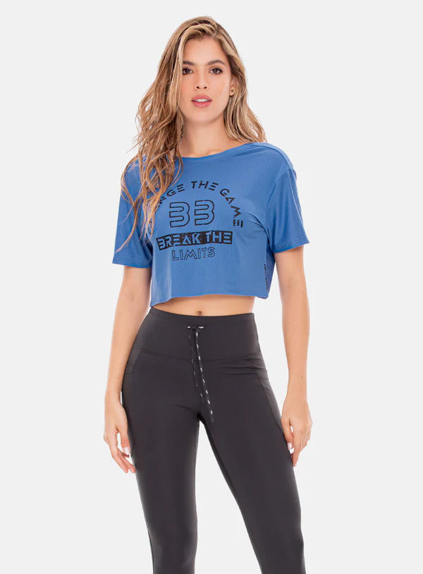 CAMISETA DEPORTIVA MUJER POLIÉSTER CORTA REF: 107233