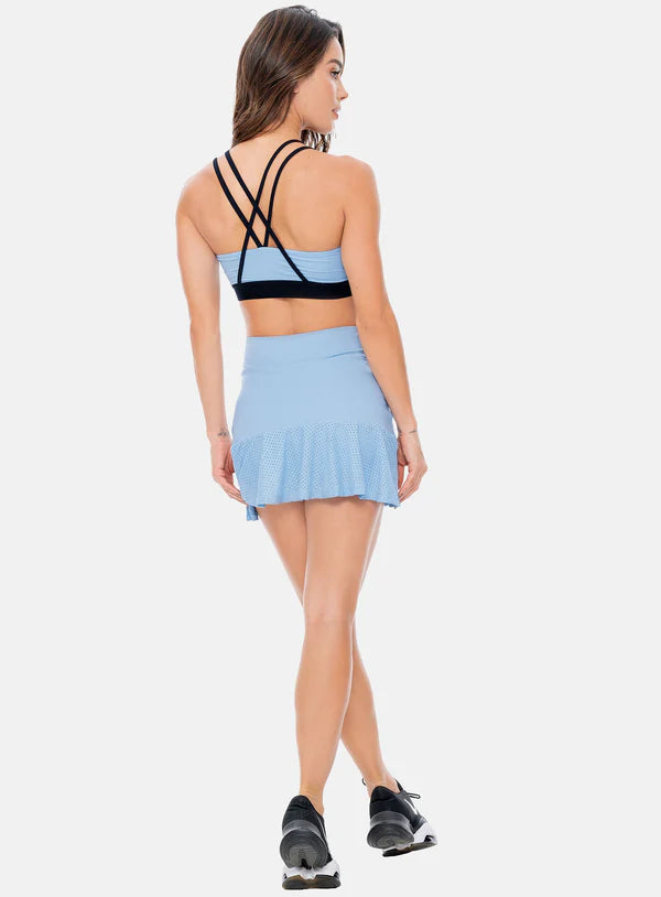 FALDA DEPORTIVA MUJER EN CORTE DE MALLA CON CORTO INTERNO TALLA ÚNICA REF: 106213