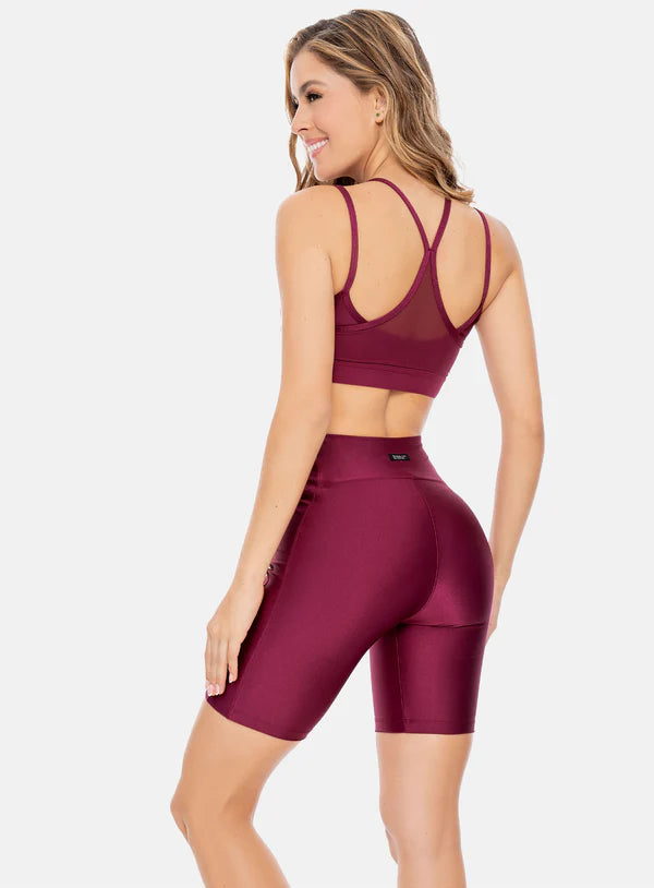 TOP DEPORTIVO TELA EFECTO BRILLANTE REF:106263