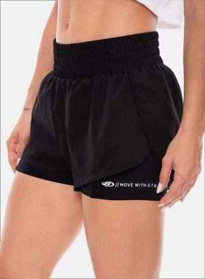 SHORT DEPORTIVO POLIESTER CON SHORT INTERNO 107883 - Sabrinasport7