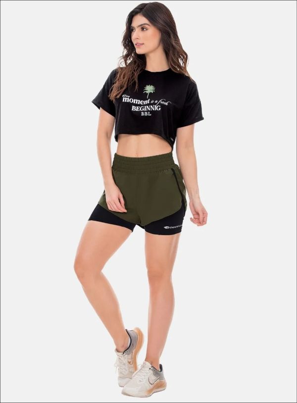 SHORT DEPORTIVO POLIESTER CON SHORT INTERNO 107883 - Sabrinasport7