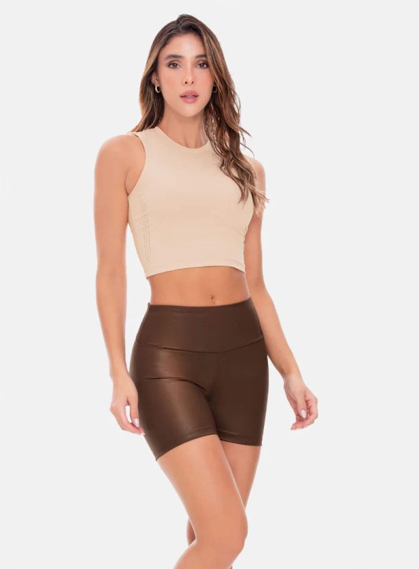TOP DEPORTIVO POLIÉSTER CON CORTE LASER REF: 107073