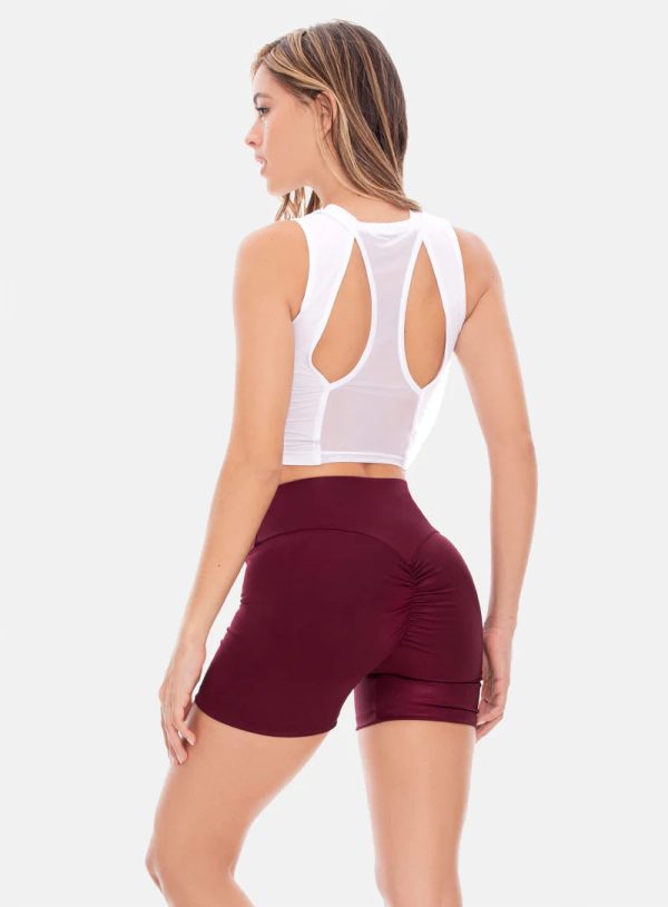 TOP DEPORTIVO POLIÉSTER CON CORTE LASER REF: 107073