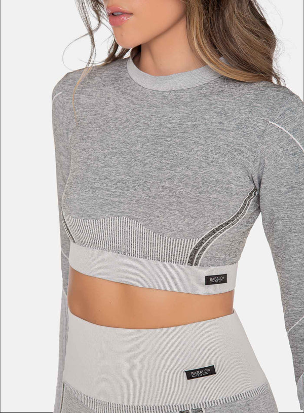 TOP BABALU DEPORTIVO POLIAMIDA SIN COSTURAS BLANCO 111923