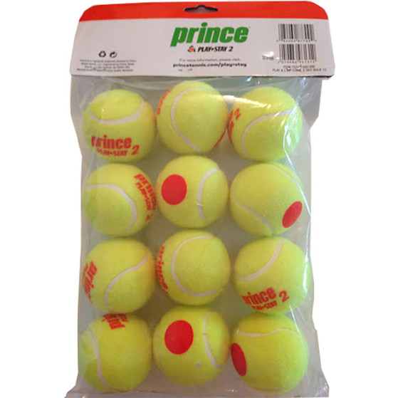 PACK DE PELOTAS DE TENIS PRINCE & STAY ORANGE 12 ST - 7G338000
