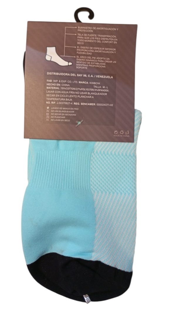 MEDIAS DE COMPRESION COLOR AZUL-NEGRO REF - KW7SKMP1021