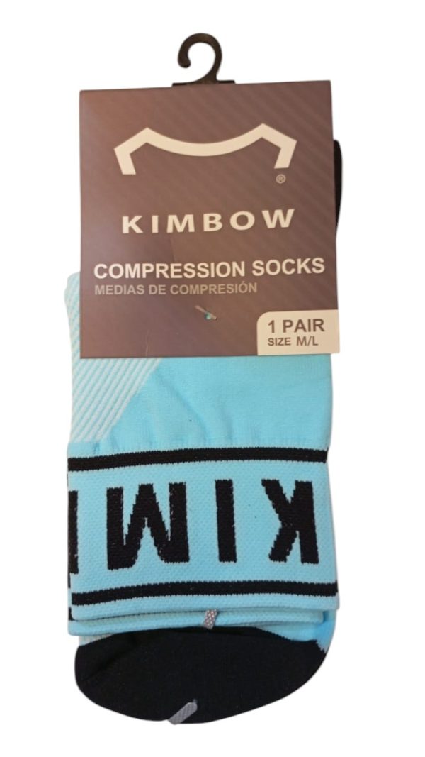 MEDIAS DE COMPRESION COLOR AZUL-NEGRO REF - KW7SKMP1021