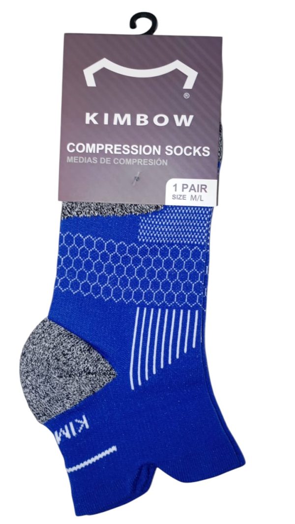MEDIAS DE COMPRESION COLOR AZUL- NEGRO REF - KW8SKLP1