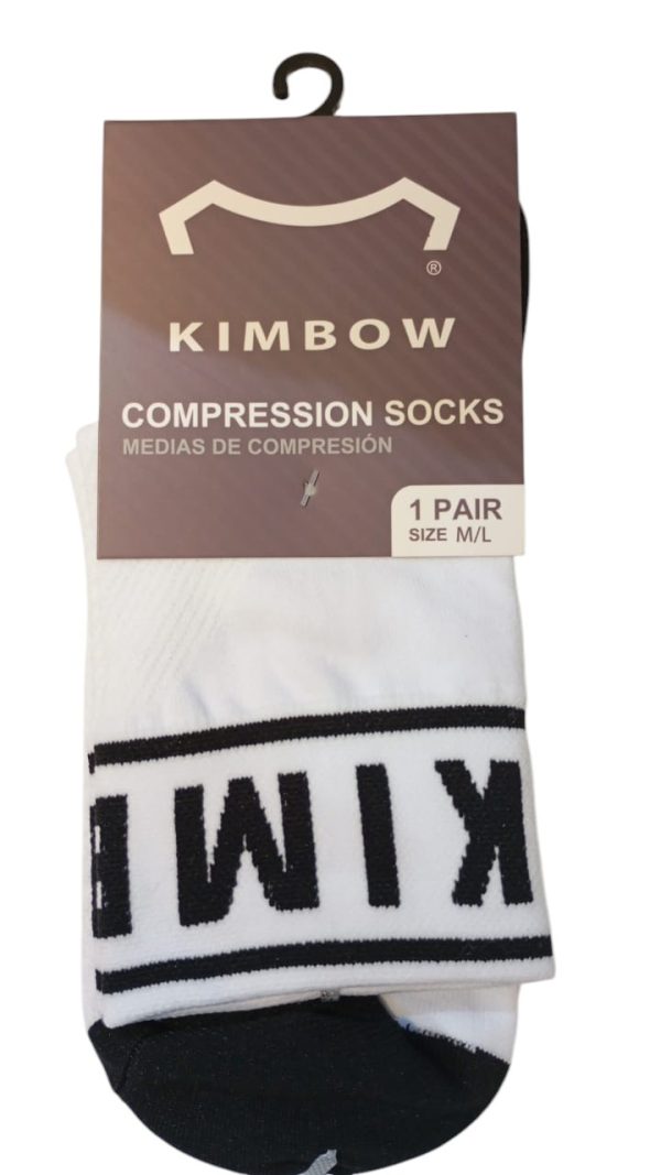 MEDIAS DE COMPRESION COLOR BLANCO-NEGRO REF - KW7SKMP1002