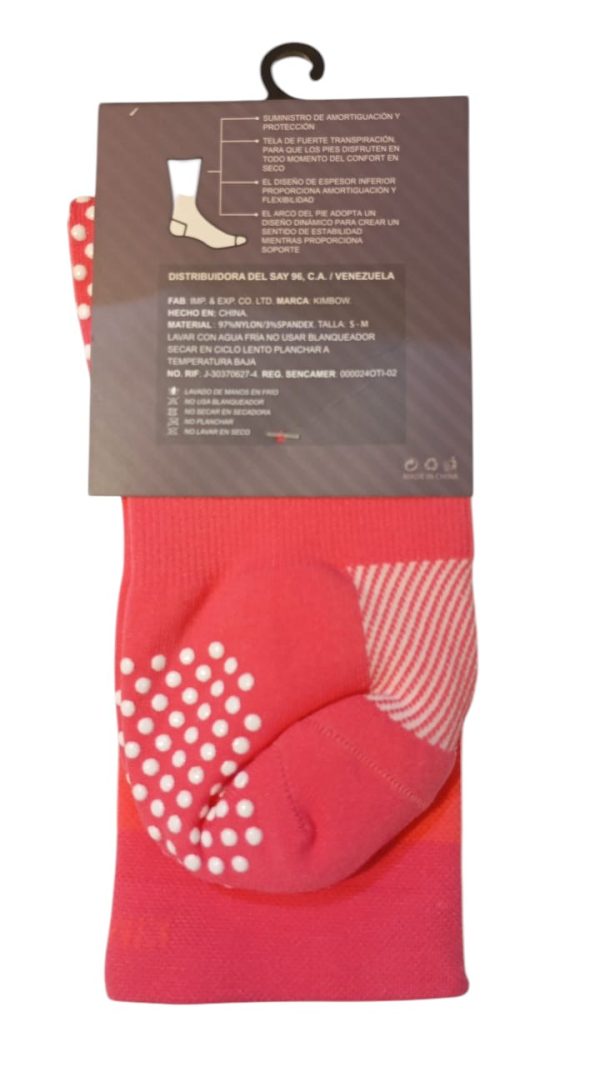 MEDIAS DE COMPRESION COLOR ROJO-NARANJA REF - KW4SKMP1024 (2)