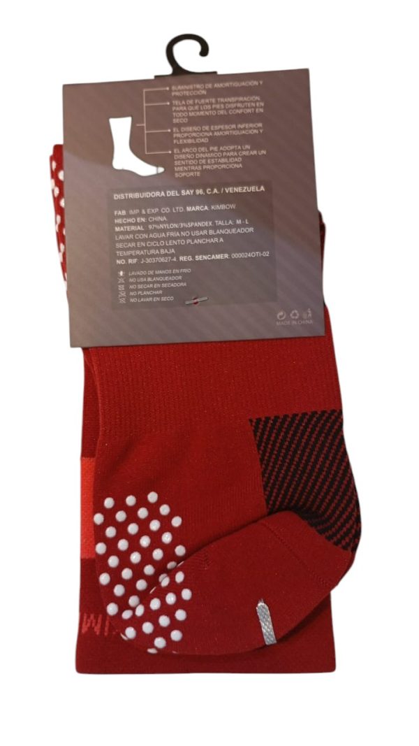 MEDIAS DE COMPRESION COLOR ROJO OSCURO REF - KW4SKLP1005