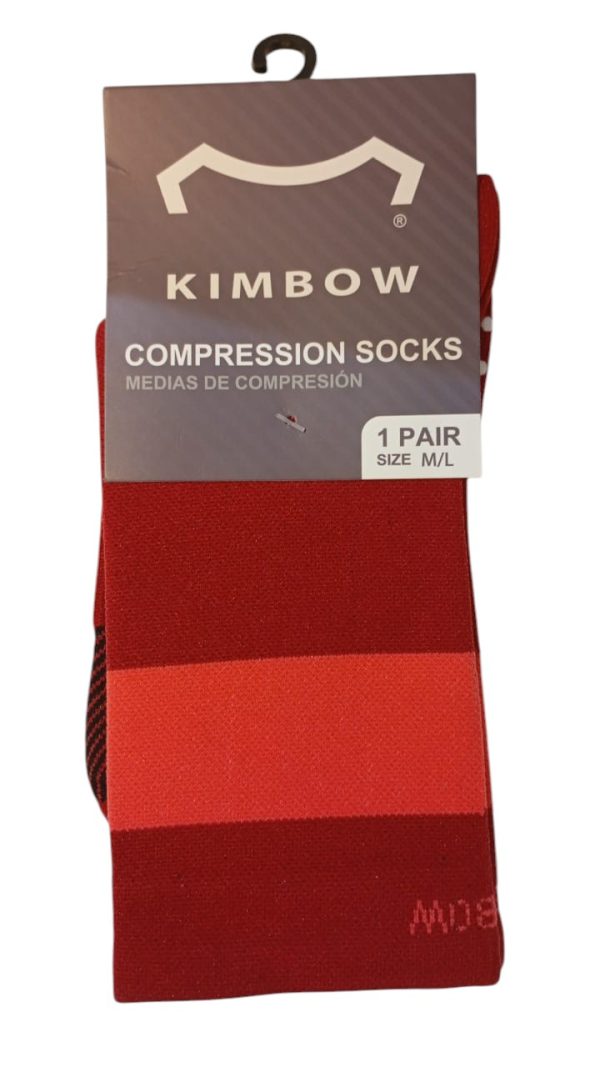 MEDIAS DE COMPRESION COLOR ROJO OSCURO REF - KW4SKLP1005