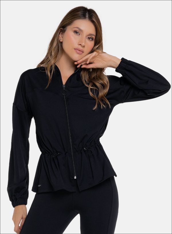 CHAQUETA DEPORTIVA DAMA COLOR NEGRO - 111593 CHAQUETA DEPORTIVA DAMA COLOR NEGRO - 111593