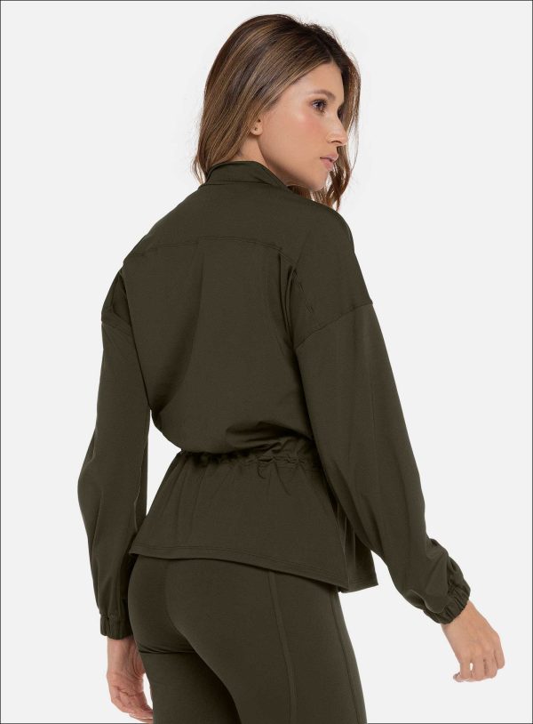 CHAQUETA DEPORTIVA DAMA COLOR VERDE - 111593 CHAQUETA DEPORTIVA DAMA COLOR VERDE - 111593