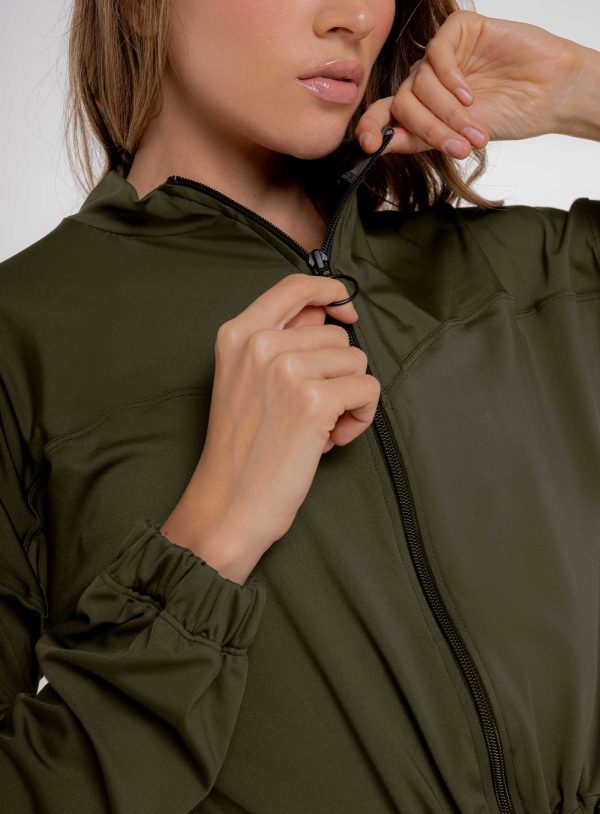 CHAQUETA DEPORTIVA DAMA COLOR VERDE - 111593 CHAQUETA DEPORTIVA DAMA COLOR VERDE - 111593