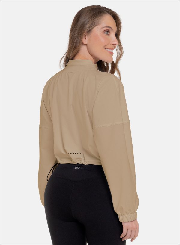 CHAQUETA DEPORTIVA DAMA COLOR BEIGE - 111663 CHAQUETA DEPORTIVA DAMA COLOR BEIGE - 111663
