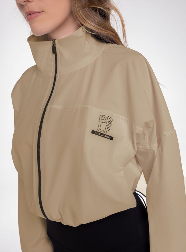 CHAQUETA DEPORTIVA DAMA COLOR BEIGE - 111663 CHAQUETA DEPORTIVA DAMA COLOR BEIGE - 111663