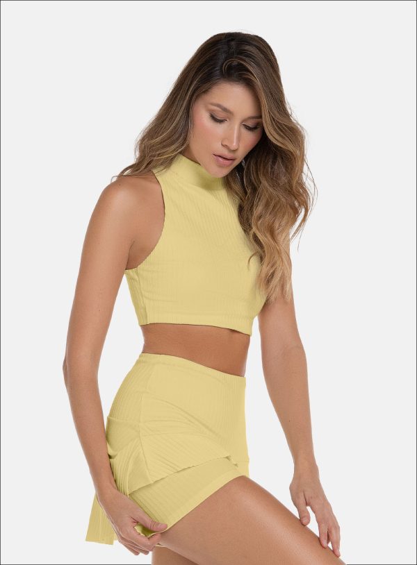 TOP DEPORTIVO DAMA COLOR AMARILLO - 111673 TOP DEPORTIVO DAMA COLOR AMARILLO - 111673