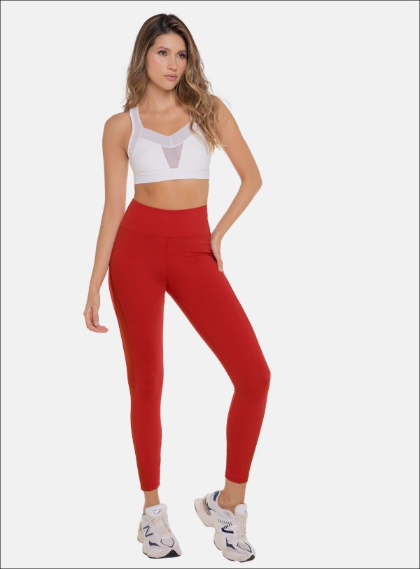 LEGGINS DEPORTIVO DAMA COLOR ROJO - 111693 LEGGINS DEPORTIVO DAMA COLOR ROJO - 111693