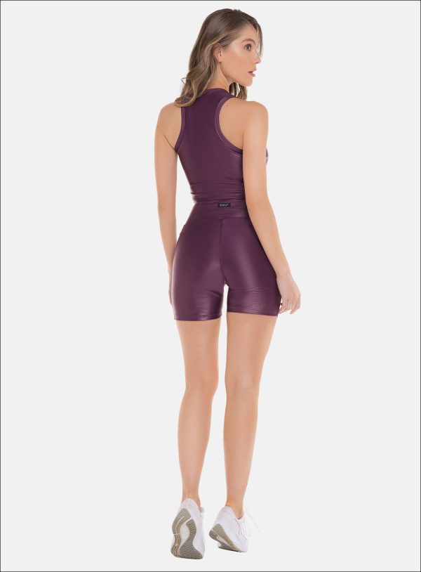 SHORT DEPORTIVO DAMA COLOR BERENJENA - 112053 SHORT DEPORTIVO DAMA COLOR BERENJENA - 112053