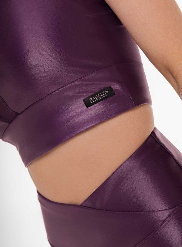 SHORT DEPORTIVO DAMA COLOR BERENJENA - 112053 SHORT DEPORTIVO DAMA COLOR BERENJENA - 112053