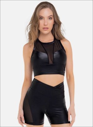 TOP DEPORTIVO BABALU PARA DAMA COLOR NEGRO - 112063