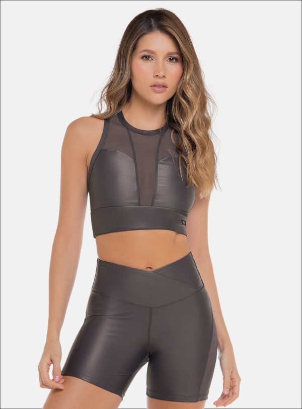 TOP DEPORTIVO BABALU PARA DAMA COLOR GRIS - 112063 TOP DEPORTIVO BABALU PARA DAMA COLOR GRIS - 112063