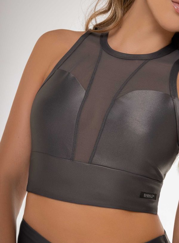 TOP DEPORTIVO BABALU PARA DAMA COLOR GRIS - 112063 TOP DEPORTIVO BABALU PARA DAMA COLOR GRIS - 112063
