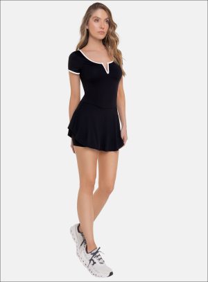 VESTIDO DEPORTIVO DAMA COLOR NEGRO - 112083