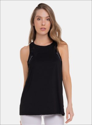 BLUSA DEPORTIVA DAMA COLOR NEGRO - 112153