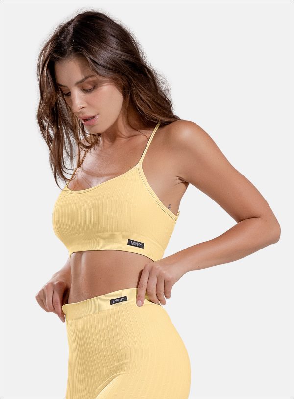 TOP DEPORTIVO BABALU PARA DAMAS COLOR AMARILLO - 112883 TOP DEPORTIVO BABALU PARA DAMAS COLOR AMARILLO - 112883