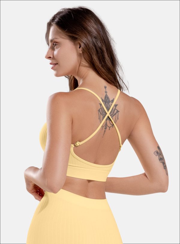 TOP DEPORTIVO BABALU PARA DAMAS COLOR AMARILLO - 112883 TOP DEPORTIVO BABALU PARA DAMAS COLOR AMARILLO - 112883