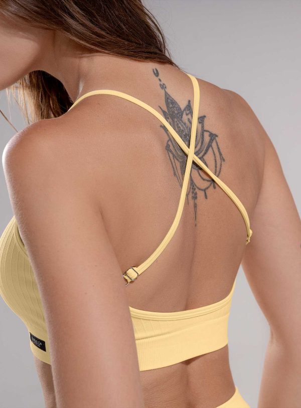 TOP DEPORTIVO BABALU PARA DAMAS COLOR AMARILLO - 112883 TOP DEPORTIVO BABALU PARA DAMAS COLOR AMARILLO - 112883